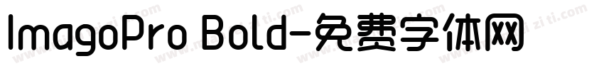 ImagoPro Bold字体转换